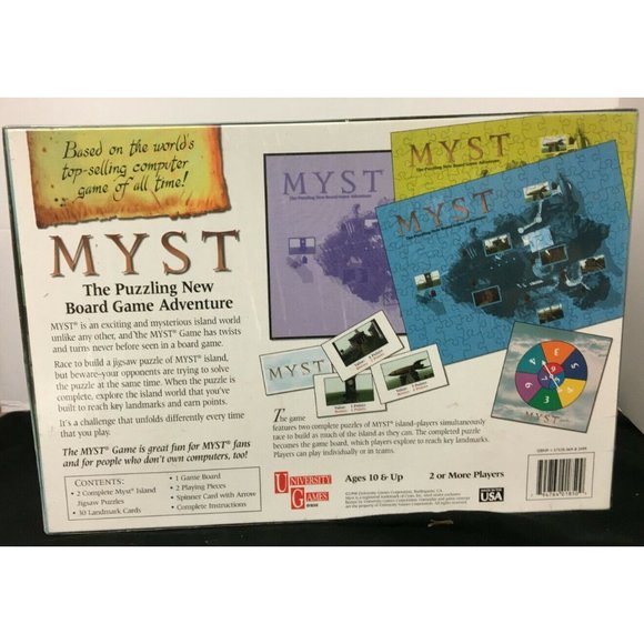 Myst The Puzzling New Board Game Adventure New in Box Sealed Ages 10+ - Picture 5 of 10